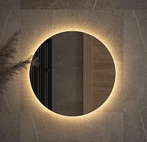 Зеркало DEFESTO OPTI DF 2852 с LED-подсветкой Ø50 см., без выключателя, 3000 K