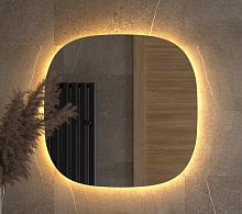 Зеркало DEFESTO OPTI DF 2860 с LED-подсветкой 70x70 см., без выключателя, 3000 K