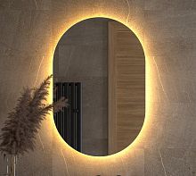 Зеркало DEFESTO OPTI DF 2915 с LED-подсветкой 60x90 см., без выключателя, 3000 K