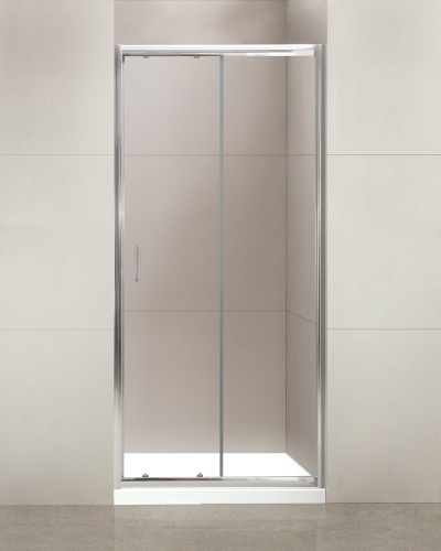 Душевая дверь в нишу BelBagno 100x195 UNO-195-BF-1-100-C-Cr, стекло прозрачное, профиль хром