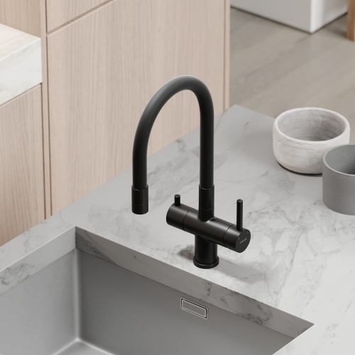 Смеситель для кухни Sancos Lucia SC4004MB, матовый черный фото 9