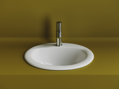 Раковина встраиваемая сверху Ceramicanova Sun CN6080, белый глянец фото 4