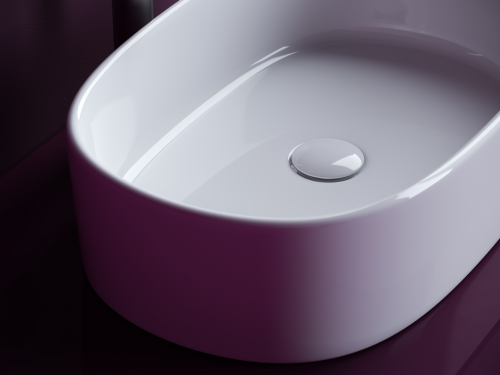 Накладная раковина Ceramicanova Element CN6075, белый глянец фото 4