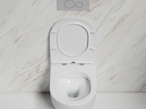 Подвесной унитаз Ceramicanova Modena CN6063 с крышкой-сидением фото 14