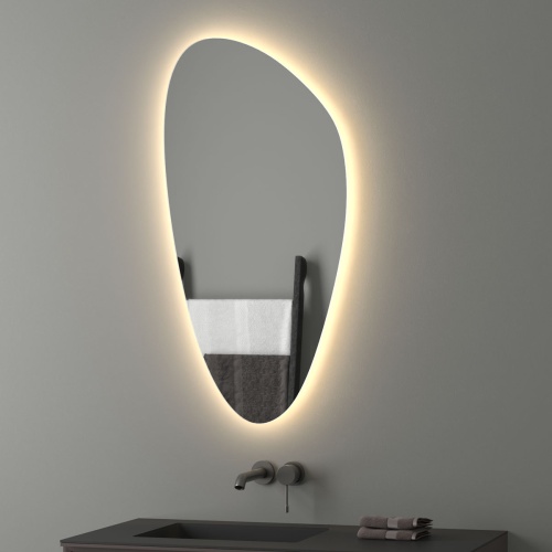 Зеркало Evoform Ledshine BY 2592 с LED-подсветкой 50х100 см., без выключателя, 3000К