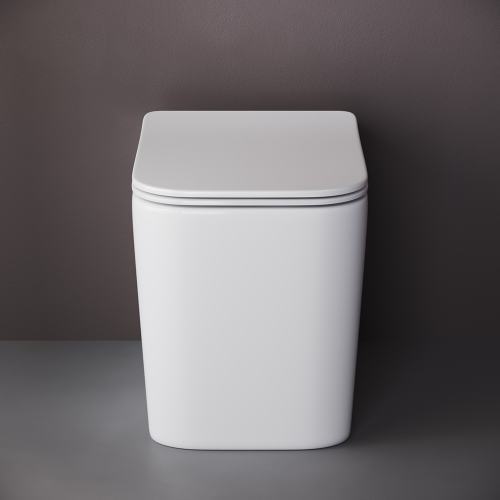 Унитаз приставной напольный Ceramicanova Cubic CN1809 с крышкой-сидением фото 3