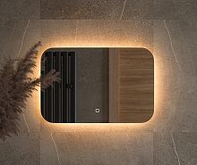 Зеркало DEFESTO OPTI DF 2812SH с LED-подсветкой 60x40 см., сенсорный выключатель, 3000 K