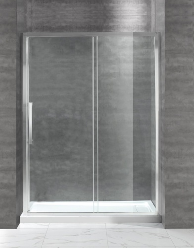 Душевая дверь в нишу Cezares 120x200 LUX-SOFT-W-BF-1-120-C-Cr-IV, стекло прозрачное, профиль хром