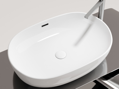 Накладная раковина Ceramicanova Element CN6064, белый глянец фото 3