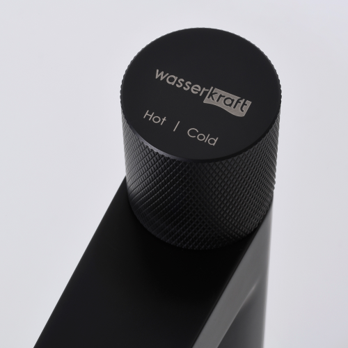 Смеситель для раковины WasserKRAFT Fulda 5203H, черный Soft-touch фото 12