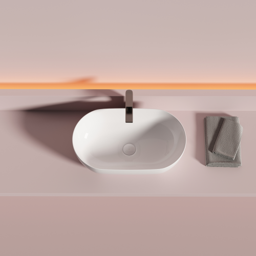 Накладная раковина Ceramicanova Twist CN12001, белый глянец фото 5