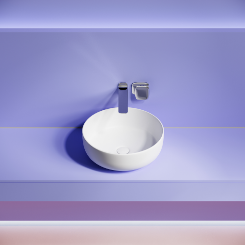 Накладная раковина Ceramicanova Taycan CN12003MW, белый матовый фото 3