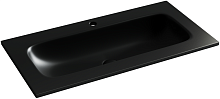 Раковина накладная мебельная Ceramicanova Grace CN7019MB, черный матовый