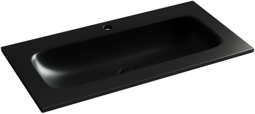 Раковина накладная мебельная Ceramicanova Grace CN7019MB, черный матовый