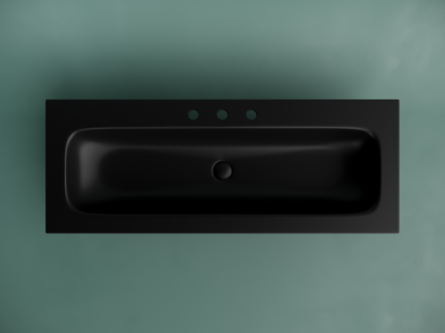 Раковина накладная мебельная Ceramicanova Grace CN7024MB, черный матовый фото 3