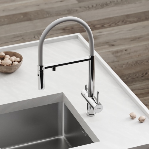 Смеситель для кухни Sancos Imola SC4010CHwh, хром фото 4