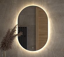 Зеркало DEFESTO OPTI DF 2905S с LED-подсветкой 60x90 см., сенсорный выключатель, 4500 K