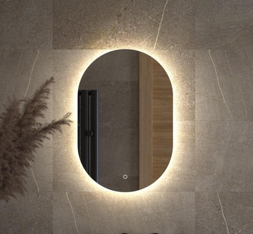 Зеркало DEFESTO OPTI DF 2901S с LED-подсветкой 40x60 см., сенсорный выключатель, 4500 K