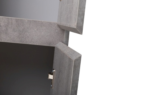 Шкаф-пенал подвесной правосторонний BelBagno KRAFT-1600-2A-SC-CG-R, Cemento Grigio фото 6