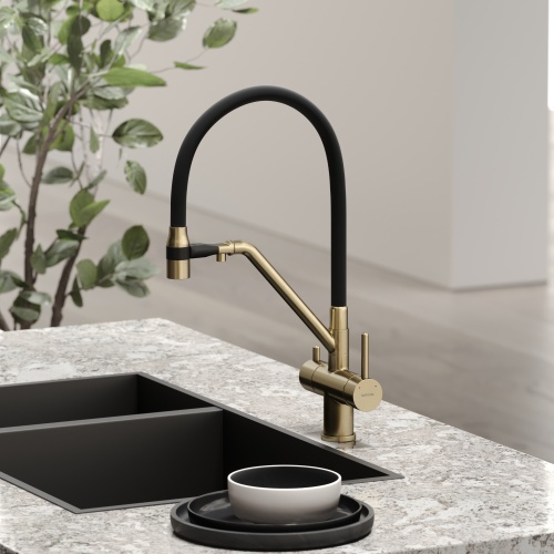 Смеситель для кухни Sancos Dora SC4003BG, брашированное золото фото 9