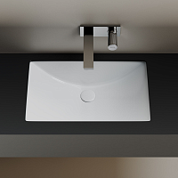 Раковина встраиваемая снизу Ceramicanova Era CN6082, белый глянец