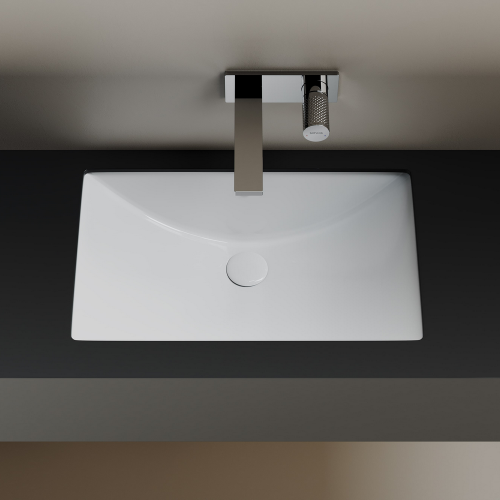 Раковина встраиваемая снизу Ceramicanova Era CN6082, белый глянец