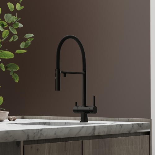 Смеситель для кухни Sancos Imola SC4010MB, матовый черный фото 11