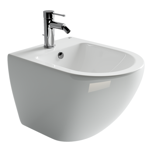 Биде подвесной Ceramicanova Metropol CN4003 белое глянцевое