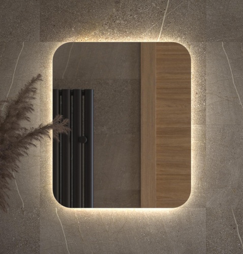 Зеркало DEFESTO OPTI DF 2803 с LED-подсветкой 50x60 см., без выключателя, 4500 K