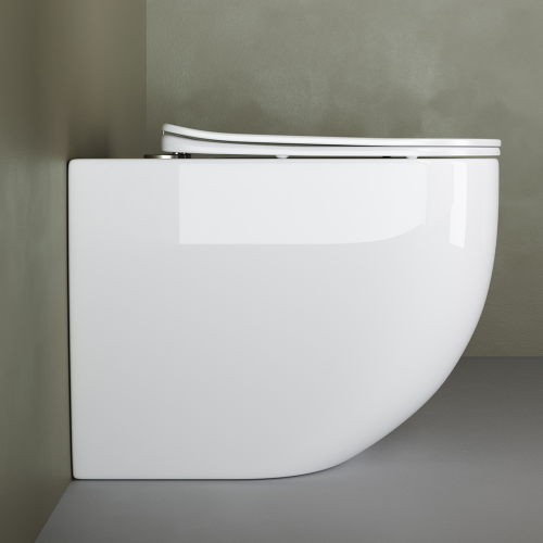 Унитаз приставной напольный Ceramicanova Mia CN1810 с крышкой-сидением фото 6