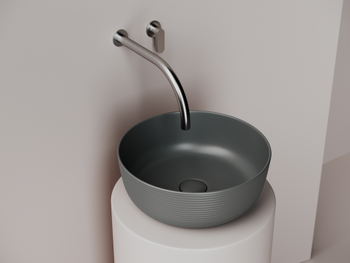 Накладная раковина Ceramicanova Element CN6073MDH, темный антрацит матовый фото 2