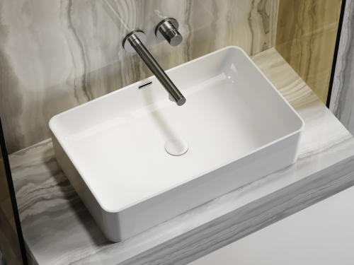 Накладная раковина Ceramicanova Element CN6065, белый глянец фото 3