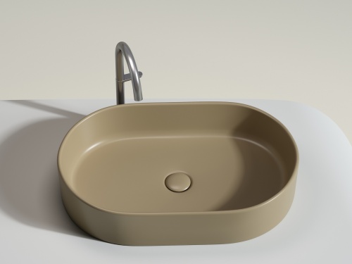 Накладная раковина Ceramicanova ELEMENT CN6048MC, капучино матовый фото 2