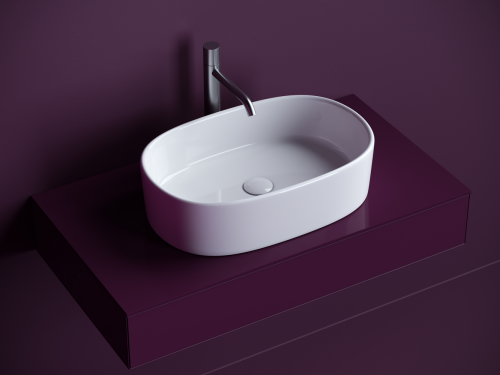 Накладная раковина Ceramicanova Element CN6075, белый глянец фото 6