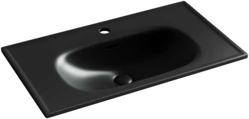 Раковина накладная мебельная Ceramicanova Sabo CN13002MB, черный матовый