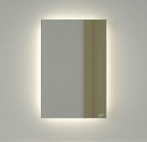Зеркало DEFESTO GLOW DF 2502 с фацетом и LED-подсветкой 40x60 см., без выключателя, 4500 K