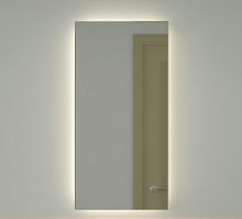 Зеркало DEFESTO GLOW DF 2505 с фацетом и LED-подсветкой 50x100 см., без выключателя, 4500 K