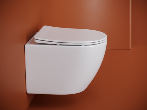 Подвесной унитаз Ceramicanova UNO CN11001T с крышкой-сидением фото 6