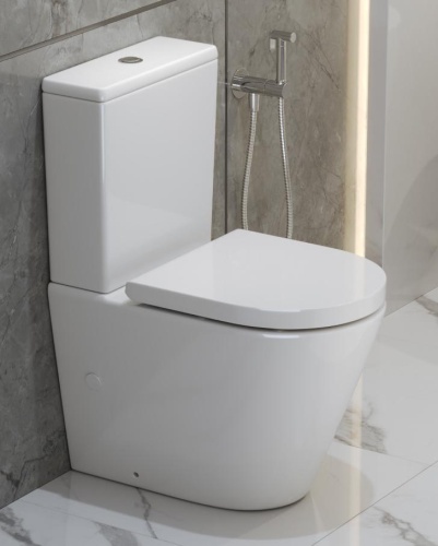 Унитаз-компакт BelBagno FLAY-TOR BB2149CP-TOR безободковый, крышка BB865SC с микролифтом, бачок BB2149T