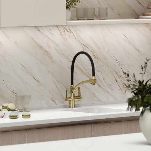 Смеситель для кухни Sancos Eri SC4001ZG, полированное золото фото 7