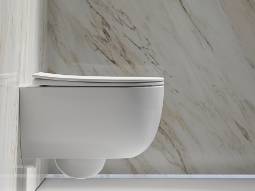 Подвесной унитаз Ceramicanova Modena CN6063 с крышкой-сидением фото 7