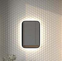 Зеркало DEFESTO AURA DF 2962 с окантовкой и LED-подсветкой 40x60 см., без выключателя, 4500 K