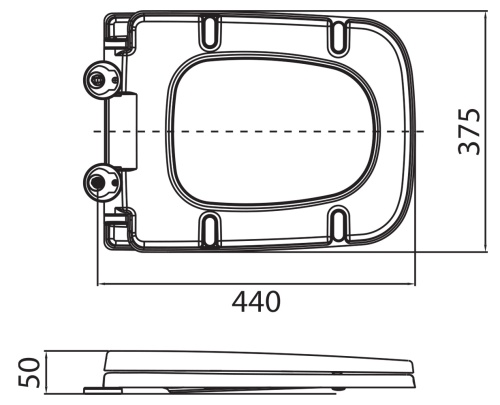 Крышка-сиденье BelBagno GENOVA BB1102SC микролифтом фото 2