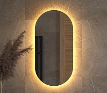 Зеркало DEFESTO OPTI DF 2912R с LED-подсветкой 40x80 см., ИК - выключатель, 3000 K
