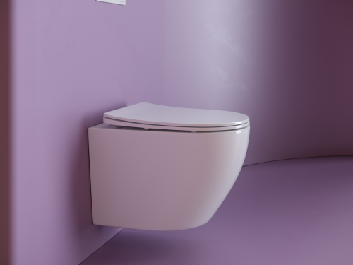 Подвесной унитаз Ceramicanova Uno CN11001 с крышкой-сидением фото 6