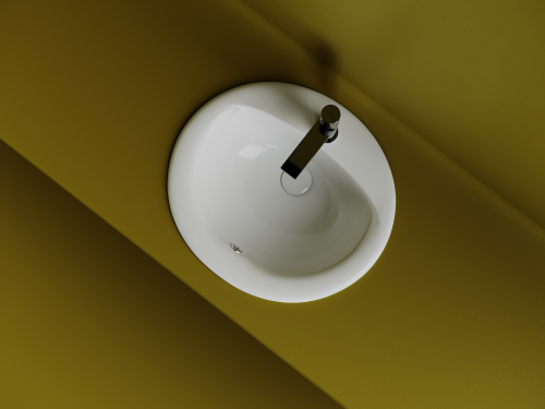 Раковина встраиваемая сверху Ceramicanova Sun CN6080, белый глянец фото 5