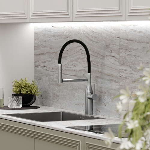 Смеситель для кухни Sancos Pride SC4011BNG, нержавеющая сталь фото 7