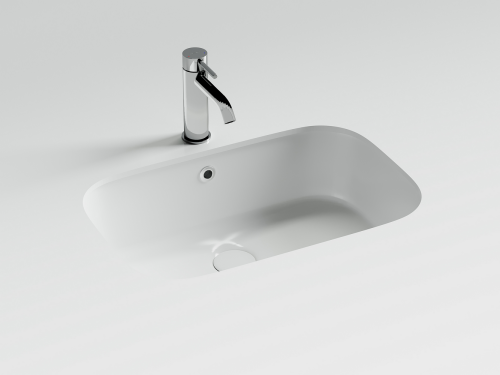 Раковина встраиваемая снизу Ceramicanova Era CN15006, белый глянец фото 2