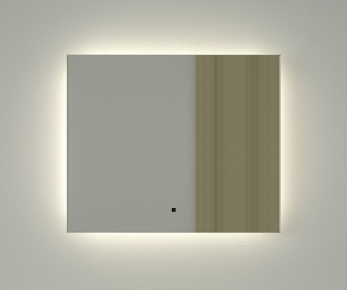 Зеркало DEFESTO GLOW DF 2503RH с фацетом и LED-подсветкой 60x50 см., ИК - выключатель, 4500 K