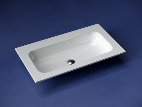 Раковина накладная мебельная Ceramicanova Grace CN7012wx без отверстия под смеситель, белый глянец фото 2